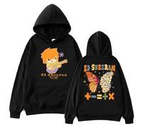 PCYFBEKL Felpa con Cappuccio Ed Sheeran The Mathematics Tour Harajuku Hip Hop Unisex con Cappuccio Stampato Harajuku Sportswear Moda Coppie Casual Sport-XXL