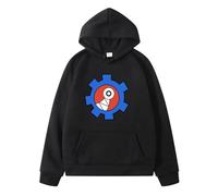 PCYFBEKL Felpa con Cappuccio Giapponese a Fumetti Skateboard SK8 The Infinity, per Ragazzi e Ragazze, con Cappuccio Harajuku, Regalo Musicale Elegante, Comoda e Ampia.-L