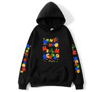 PCYFBEKL Felpe con Cappuccio da Uomo con Grafica Cartoon Non abbracciarmi, Ho Paura, Unisex, Sudaderas per Abbigliamento da Donna, Top Harajuku Y2k