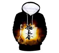 PCYFBEKL Felpe con Cappuccio Kyokushin Karate 3D con Stampa Felpa con Cappuccio Ragazzi Ragazze Harajuku Cartoon Giacca Cappotto Abbigliamento per Bambini-XL
