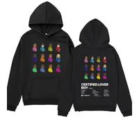 PCYFBEKL Felpe con Cappuccio Rapper Drake Certified Lover Boy Print Felpa con Cappuccio da Uomo Nuova Felpa da Uomo e da Donna Design del Marchio Pullover Felpe con Cappuccio in Pile da uomo-3XL