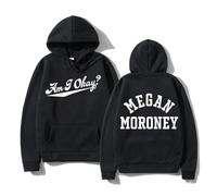 PCYFBEKL Megan Moroney Am I Okay Nuova Felpa con Cappuccio Design alla Moda Felpa da Uomo e da Donna Felpa in Pile Oversize per Coppie Casual Streetwear Felpe con Cappuccio-XXL