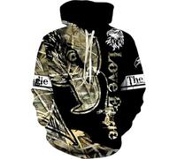 PCYFBEKL Nuovo Divertente Modello di Aquila Animale Autunno Felpa con Cappuccio Unisex Pullover Harajuku Casual Cappotto Essenziale Sportivo-L