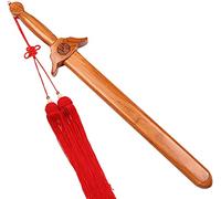 PCZWAS Spada di Legno Spada di Legno Pesca con Guaina, Spada Cosplay, Spada Giocattolo, addestramento delle Arti Marziali, può Essere appesa nel Soggiorno, Bokken, Katana-Peach Wood Sword||A