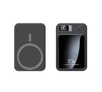 PD 20 W Portatile Magnetico Power Bank 10000 mAh con 15 W Wireless Fast Charger per Mag Safe Batteria Esterna, Compatibile con Iphone14 13 12/13 12 Mini/Pro/Max/14 Plus (10000 mAh, Nero)
