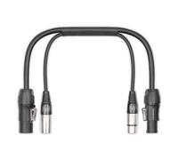 PD Connex CX07-0.35 Combi Cable Powerconnector TR - XLR M/F 0.35m