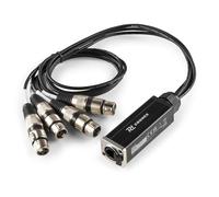 PD Connex CX192 Stage Box - Cavo multiplo da RJ45 a 4 x XLR femmina, 70 cm