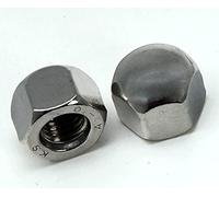 PD® Dadi cappuccio M5 (DIN 917) | Dado a cappuccio in acciaio inox A2 V2A | Dado cappuccio protettivi in forma bassa per viti, barre filettate e bulloni filettati | 50 pezzi