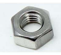 PD® Dadi M10 con filettatura sinistra (DIN 934/ISO 4032) | Dadi esagonali in acciaio inox A2 V2A di alta qualità | dado esagonale in acciaio inox per viti, bulloni filettati e barre filettate | 12