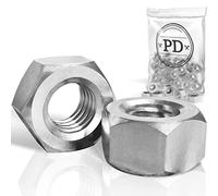 PD® Dadi M10 (DIN 934 / ISO 4032) | Dadi esagonali in acciaio inox A2 V2A | Hex Nut Dado acciaio inox per viti, bulloni filettati e barre filettate | 12 pezzi