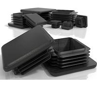 PD Lamellari 50 x 50 mm per tubi quadrati tappo tappi terminali in plastica PE, metallici e alluminio, 4 pezzi