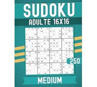 Pd Mirac Mirac Pd PD MIRAC Medium Sudoku Books for Adults 16 x 16 (Tascabile)