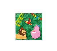 PD-Party 7110011 Allegro Festa Tovaglioli | Speciale Tema | Divertente Tavolo Decorazione - Jungle, Multicolore, 16cm Lunghezza x 16cm Larghezza x 0.1cm Altezza