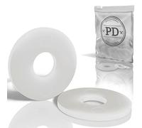 PD® Rondelle M6 in plastica (DIN 9021 / ISO 7093) | Rondelles carrozzeria in nylon PA | Rondelle plastica con diametro esterno grande | 50 pezzi