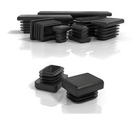 PD® Tappi a Lamelle 20x15 mm per Tubo Quadrato | Inserti Rettangolari in PE per Tubi in Metallo, Sedie, Divani, Tavoli, Ripiani | 20 pz.