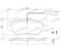 PD04.520 FRIGAIR Kit pastiglie freno, Freno a disco per FIAT,FORD