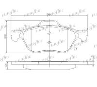 PD09.511 FRIGAIR Kit pastiglie freno, Freno a disco per RENAULT