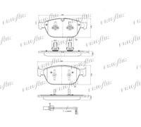 PD10.512 FRIGAIR Kit pastiglie freno, Freno a disco per AUDI
