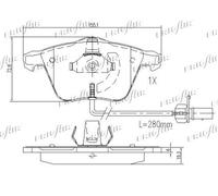 PD10.518 FRIGAIR Kit pastiglie freno, Freno a disco per AUDI,SEAT,SKODA,VW