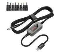 PD100W USB C A DC5521 Cavo di Ricarica Veloce 5V 9V 12V 15V 20V 5A Cavo di Alimentazione Regolabile Con Più Adattatori