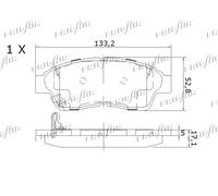 PD15.515 FRIGAIR Kit pastiglie freno, Freno a disco per TOYOTA