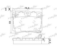 PD16.506 FRIGAIR Kit pastiglie freno, Freno a disco per MITSUBISHI,SCANIA