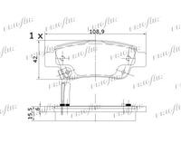 PD19.508 FRIGAIR Kit pastiglie freno, Freno a disco per HONDA