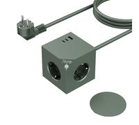 PD20W Power - Ciabatta elettrica con 3 USB, a forma di cubo magnetico, 6 in 1, con interruttore, 3680 W/16 A Power Cube