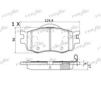 PD28.515 FRIGAIR Kit pastiglie freno, Freno a disco per HYUNDAI,KIA