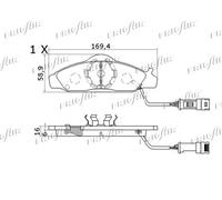 PD31.506 FRIGAIR Kit pastiglie freno, Freno a disco per DAEWOO,SSANGYONG