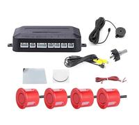 PDC Reverse Parking Senso CVBS AHD Video Parcheggio 4 sensori Supporto per monitor radar per retromarcia per retromarcia per auto rilevatore parcheggio(KZ-033-RED)