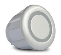 PDC Reverse Parking Senso Kit sonda radar di backup per veicolo Parktronic con foro aperto da 22 mm e 086 pollici di diametro nero rosso blu grigio Paraurti Sensore oggetto(Silver)