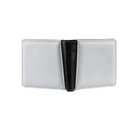 PDDHKK 8pcs PU Leather Wallet 2 lati bianco sublimazione spazi vuoti portamonete multi porta carte con slot per foto per uomini e donne regalo, Marrone, grigio, blu, nero, S, Portatile