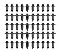 Pderlous 50x Plastica Clip Rivetto Bici Carena Trim Panel Fastener 6mm per Nero
