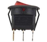 Pderlous Interruttore a bilanciere bipolare ON OFF rosso 3 pin 20 mm