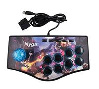 Pderlous Joystick Usb per Controller di Giochi Arcade Retrò per Ps2 / / Pc/Android Smart Tv Vibratore Incorporato Joystick un Direzioni (A)