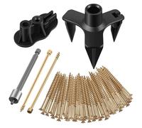 Pderlous Kit di riparazione per pavimenti, niente più cigolii, elimina i cigolii, si adatta alla maggior parte dei tappeti in legno duro, utilizzato per fissare i pavimenti