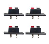 PDETVEO 2Pcs WP2-3 2-Way Spring Speaker Terminal Push Release Connector | Morsettiera a rilascio a molla WP2-3 a 2 vie per altoparlanti, amplificatori e connessioni stereo
