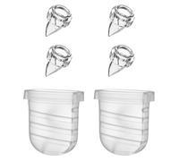 PDFans 6 pezzi Valori a becco d'anatra e diaframma in silicone compatibili con NCVI NICEGREEN Nuliie Zooawa S32 parti tiralatte accessori di ricambio