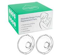 PDFans Flangia da 24 mm, 2 pezzi, scudo per seno in silicone compatibile con Momcozy/TSRETE/Medela/Spectra S9/S10/S12 Series indossabile tiralatte parti di ricambio accessori