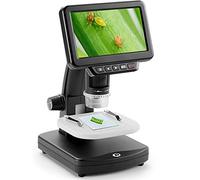 PDHYPRS Microscopio Digitale con Ingrandimento 1500X, Schermo LCD da 5 Pollici, Microscopio Video HDMI 1080P, Batteria Ricaricabile, Luce LED Regolabile