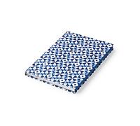 PdiPigna - GIO PONTI Collection - Taccuino a righe A5, copertina rigida, grafismo rombi, Bianco Blu