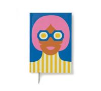 PdiPigna Olimpia Zagnoli Blue Midsized Blank Notebook