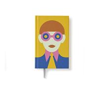 PdiPigna - OLIMPIA ZAGNOLI Collection - Taccuino a righe 9x14, copertina rigida, Giallo