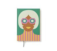 PdiPigna - OLIMPIA ZAGNOLI Collection - Taccuino a righe A5, copertina rigida, Verde