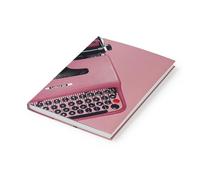 PdiPigna - OLIVETTI Collection - Taccuino a righe A5, copertina semi-rigida, Rosa