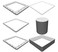 PDMS Resin Vat with Glass Window for MOAI 150 3D Printer - Custom Build Plate