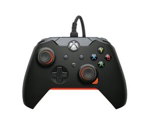 PDP 049-012-GO Gaming Controller Black, Orange USB Gamepad Analogue/Digital PC, Xbox, Xbox One X, Xbox Series S, Xbox Series X