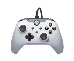 PDP 049-012-WPR accessorio per videogiochi Viola, Bianco Joystick analogico/digitale USB PC, Xbox, Xbox One X, Xbox Series S, Xbox Series X - Nouvo