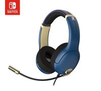 Cuffie da gioco cablate PDP Airlite Hyrule Blue Zelda per Nintendo Switch Blu